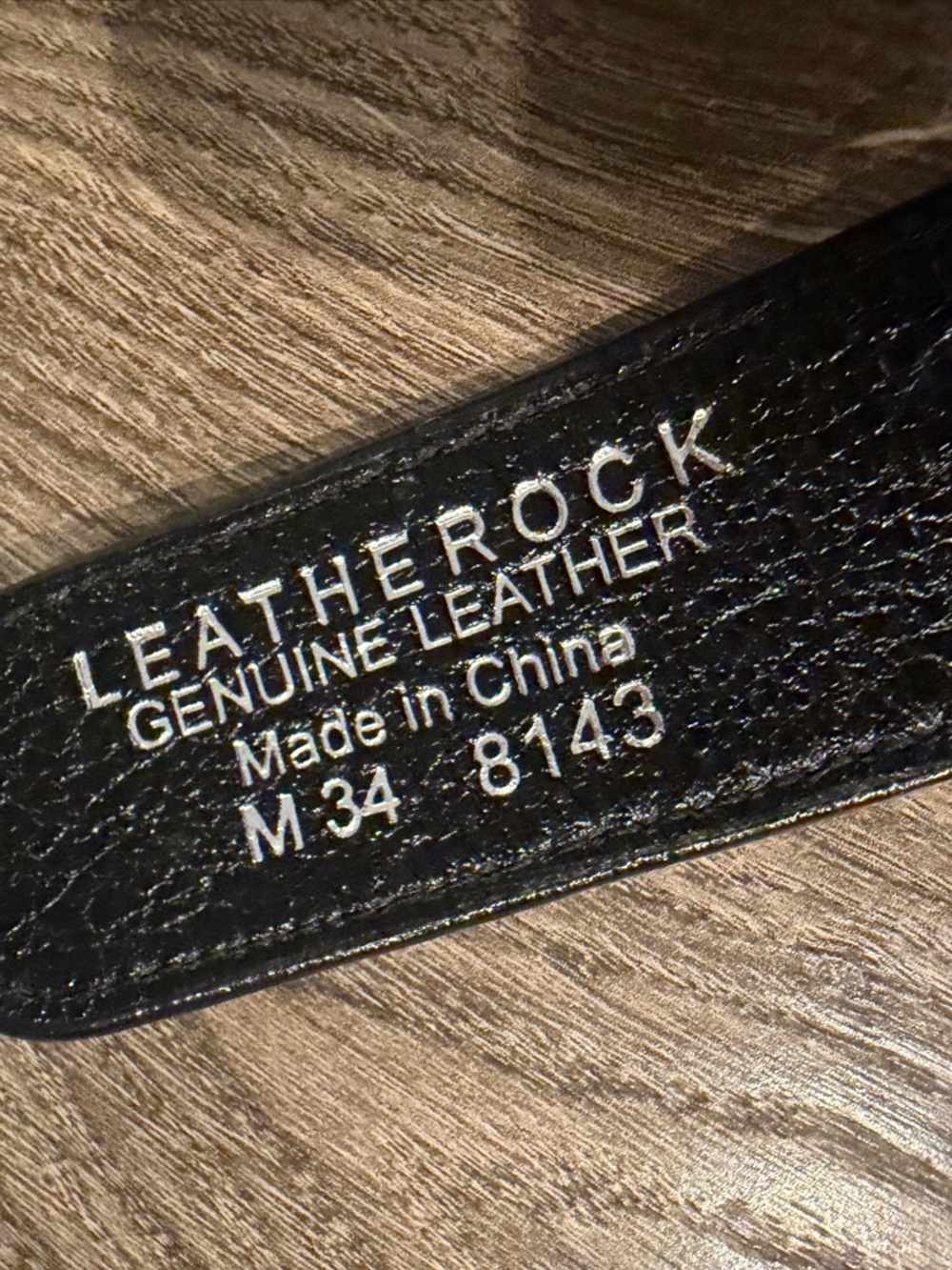 Leatherock Studded Black Leather Belt Gunmetal Chain Rocker Grunge Boho M 34 - Picture 8 of 15